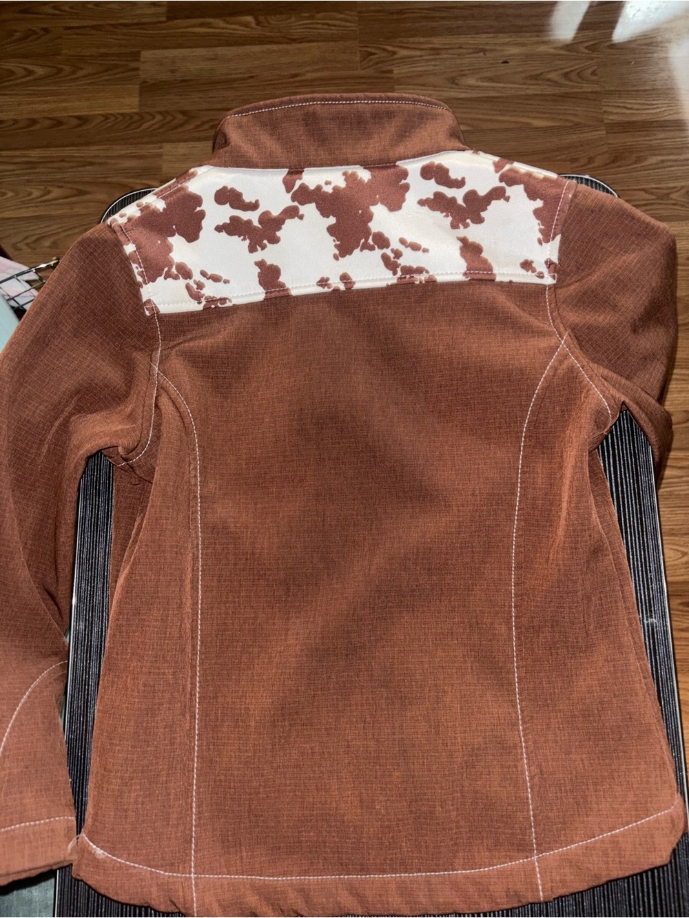 Kids Brown Cowprint windbreaker Jacket